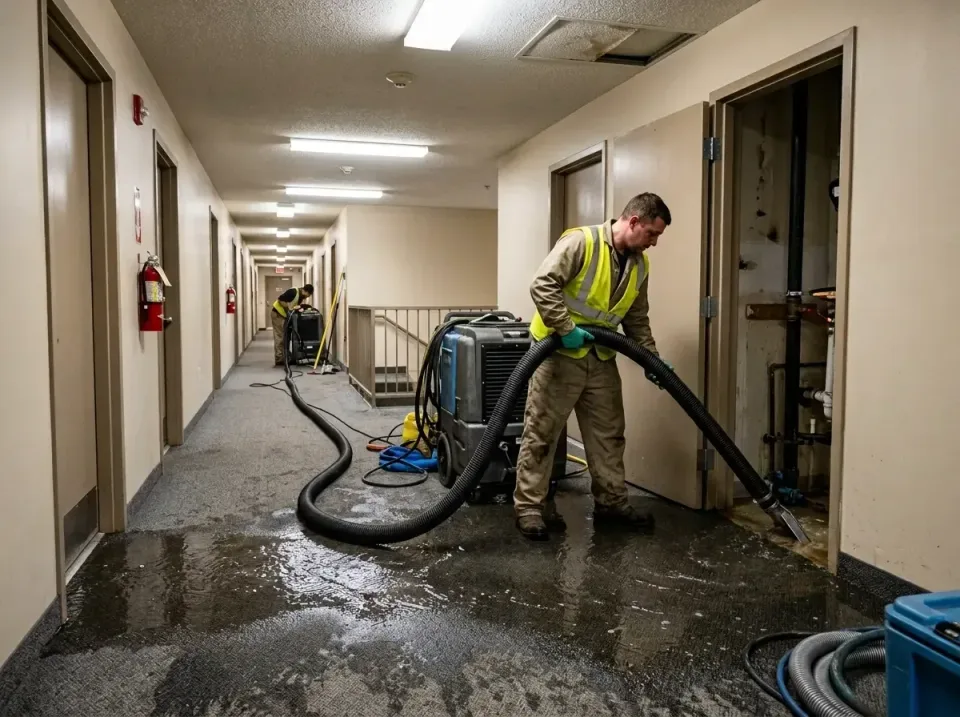 multi-unit-apartment-hallway-f-005 — frequently asked questions, Emergency Burst Pipe Water Extraction & Removal in King of…